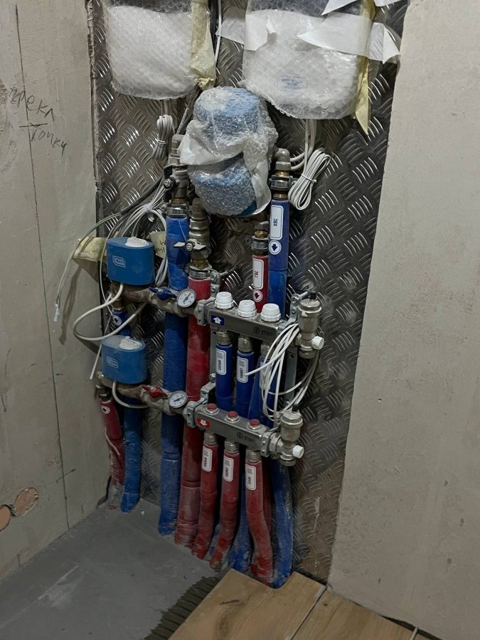 разводка отопления в полу